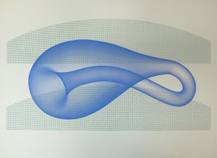 Alfred Eikelenboom, The Klein bottle (Graphics on grids), 2000